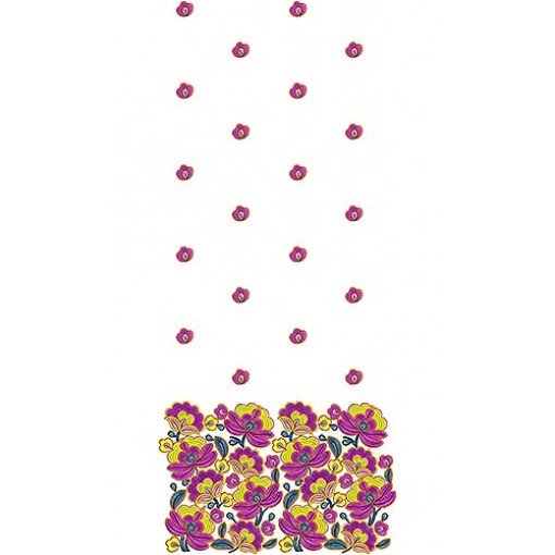 Unstitched Ladies Suit Embroidery Design