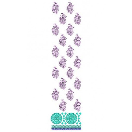 Blue Faux Georgette Suit Embroidery Design
