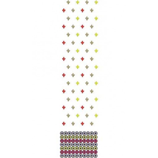 Round Stitches Suit Embroidery Design