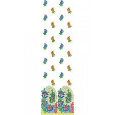 Hand Embroidery Satin Stitch Suit Design