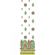 Embroidery Pearl Stitch Suit Design