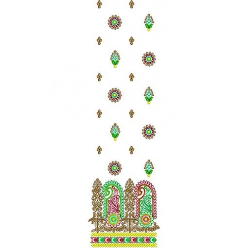 Embroidery Pearl Stitch Suit Design
