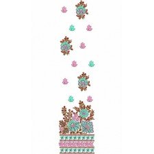 Lotus Shape Daman Embroidery Designs