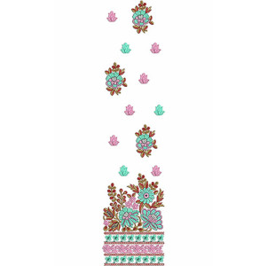 Lotus Shape Daman Embroidery Designs