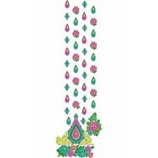 Pakistani Traditional Suit Embroidery Design