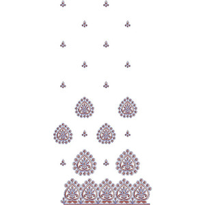 Machine Embroidery Cording Suit Design