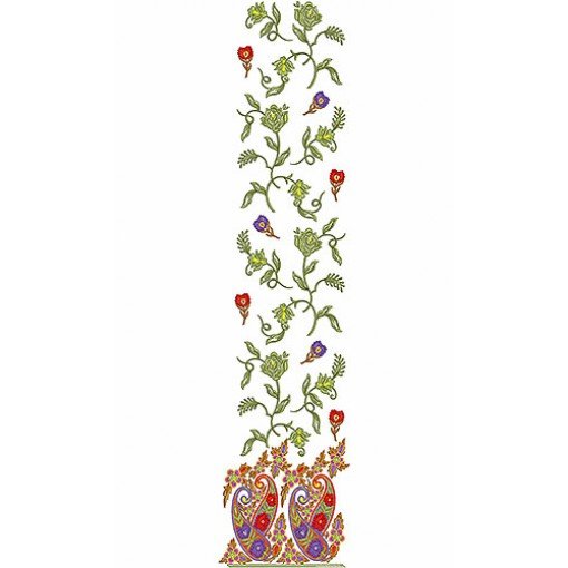 Light Color Suit Embroidery Design