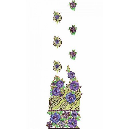 Flora Border Flapper Era | Embroidery Design