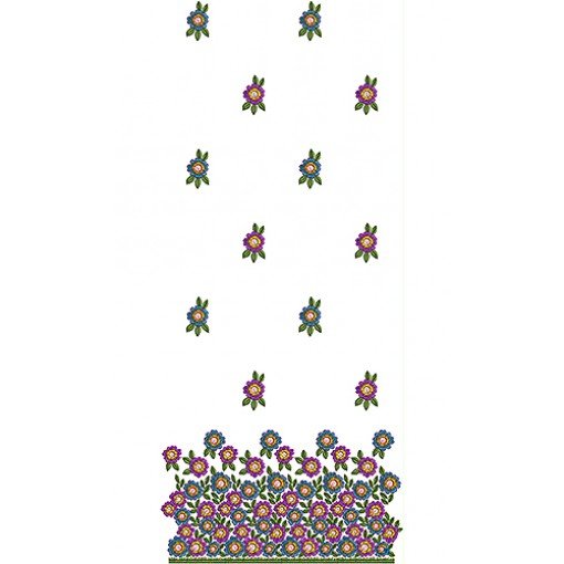 Banarasi Floral Suit Embroidery Design