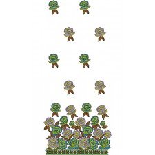 Fancy Floral Suit Embroidery Design
