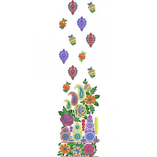 Abaya Style Dresses Embroidery Design