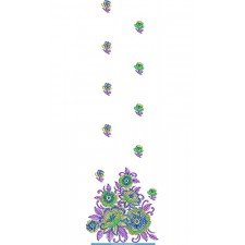 Skater Modern Dress Embroidery Design