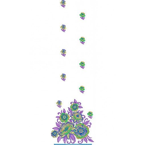 Skater Modern Dress Embroidery Design