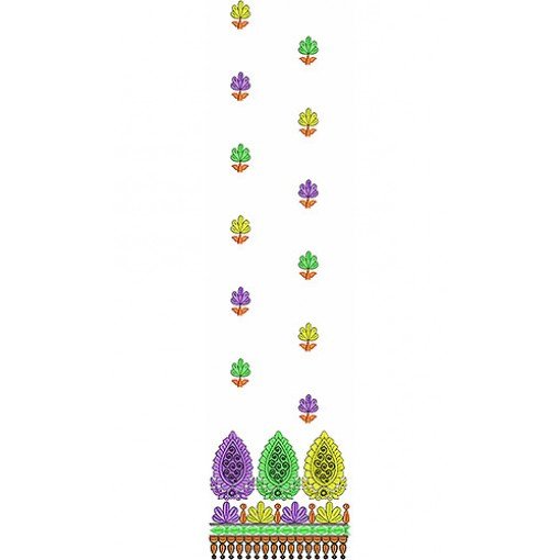 Tank Dress Embroidery Design