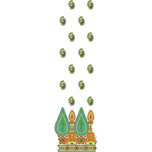 Indian Designer Suit Embroidery Design