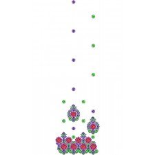 2014 Vibrant Color Thread Style Embroidery Design