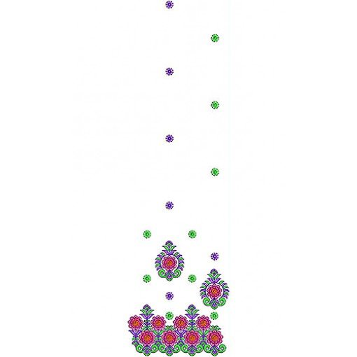 2014 Vibrant Color Thread Style Embroidery Design