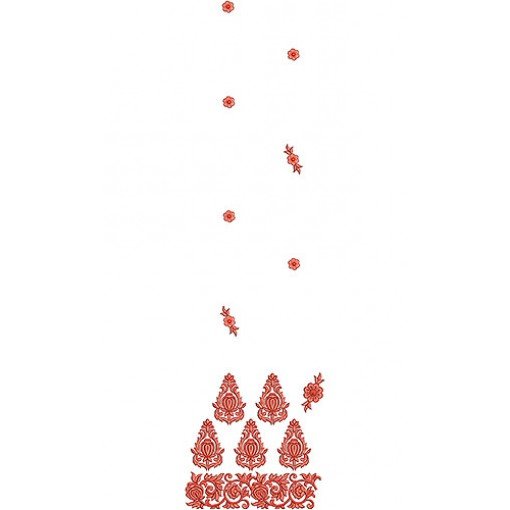 Mono Matching Sari Embroidery Design