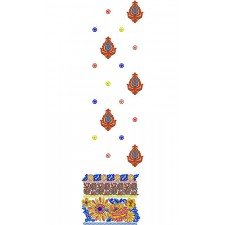 Colorful Border Farasha Embroidery Design