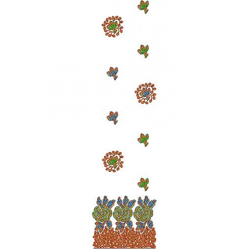 Lace Daman Embroidery Design