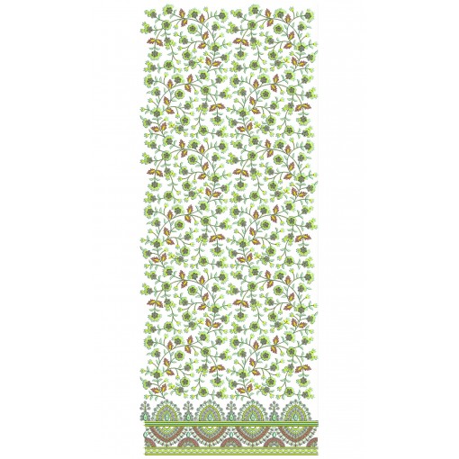 Daman Embroidery Design With Sequins