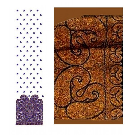 Kashmiri Stitch Daman Embroidery Designs 22661