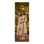 Red Carnation Floral Border Embroidery Design