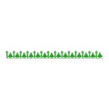 Green Leafy Arrow Border Embroidery Design