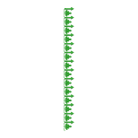 Green Leafy Arrow Border Embroidery Design