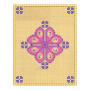 Geometric Cross Stitch Floral Embroidery Design