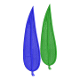 Elegant Twin Botanical Leaf Embroidery Design