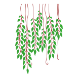 Hanging Vine Leaves Embroidery Design
