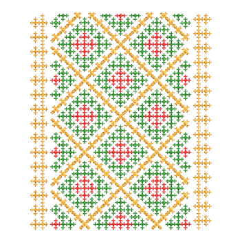 Intricate Ethiopian Tilet Embroidery Design