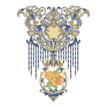 Luxury Baroque Royal Floral Embroidery Design