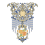 Luxury Baroque Royal Floral Embroidery Design