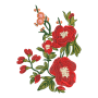 Elegant Floral Bouquet Embroidery Design
