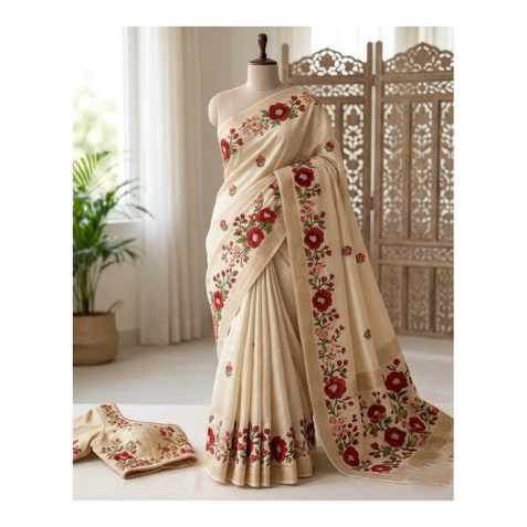Elegant Floral Bouquet Embroidery Design
