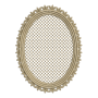 Oval Lattice Monogram Frame Embroidery Design