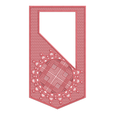 Geometric Medallion Agbada Embroidery Design