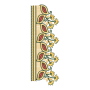 Floral Leaf Ethnic Border Embroidery Design