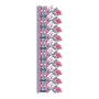 Dual-Tone Floral Vine Border Embroidery Design