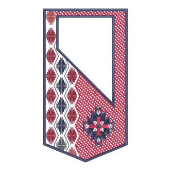Geometric Agbada Neckline Embroidery Design