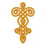 African Agbada Chest Motif Embroidery Design