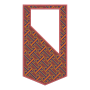 African Agbada Geometric Neckline Embroidery Design