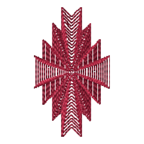 Geometric Diamond Lattice Machine Embroidery Design