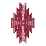 Geometric Diamond Lattice Machine Embroidery Design