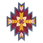 Southwestern Inspired Geometric Medallion Embroidery Design