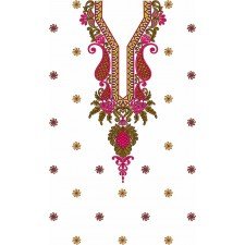 Front Necklines Embroidery Dress Designs