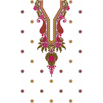 Front Necklines Embroidery Dress Designs