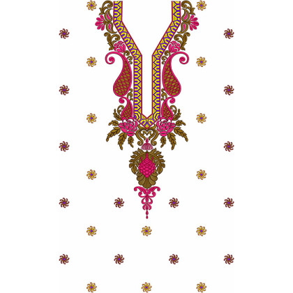 Front Necklines Embroidery Dress Designs